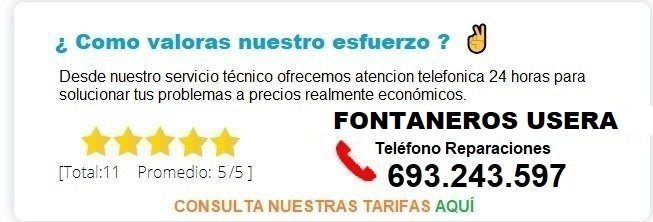 Fontanero Usera precio